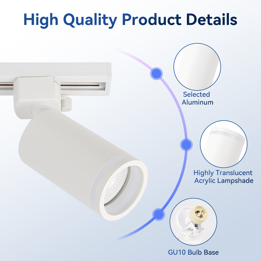 Spot LED GU10 sur rail pour dé - Kitchen Appliances In Store avis et prix